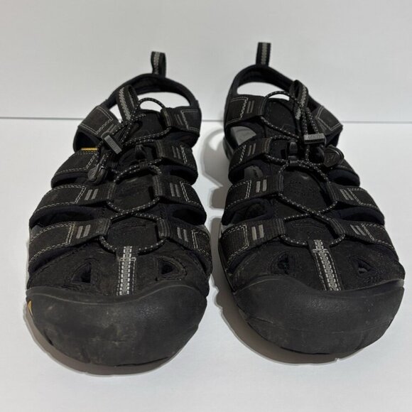 Keen Men’s Newport H2 Black Hiking Sandals, Size 12 M